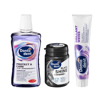Dontodent - Pack "Blancheur & Protection 10-en-1" (Dentifrice + Bain de Bouche + Chewing-gum)