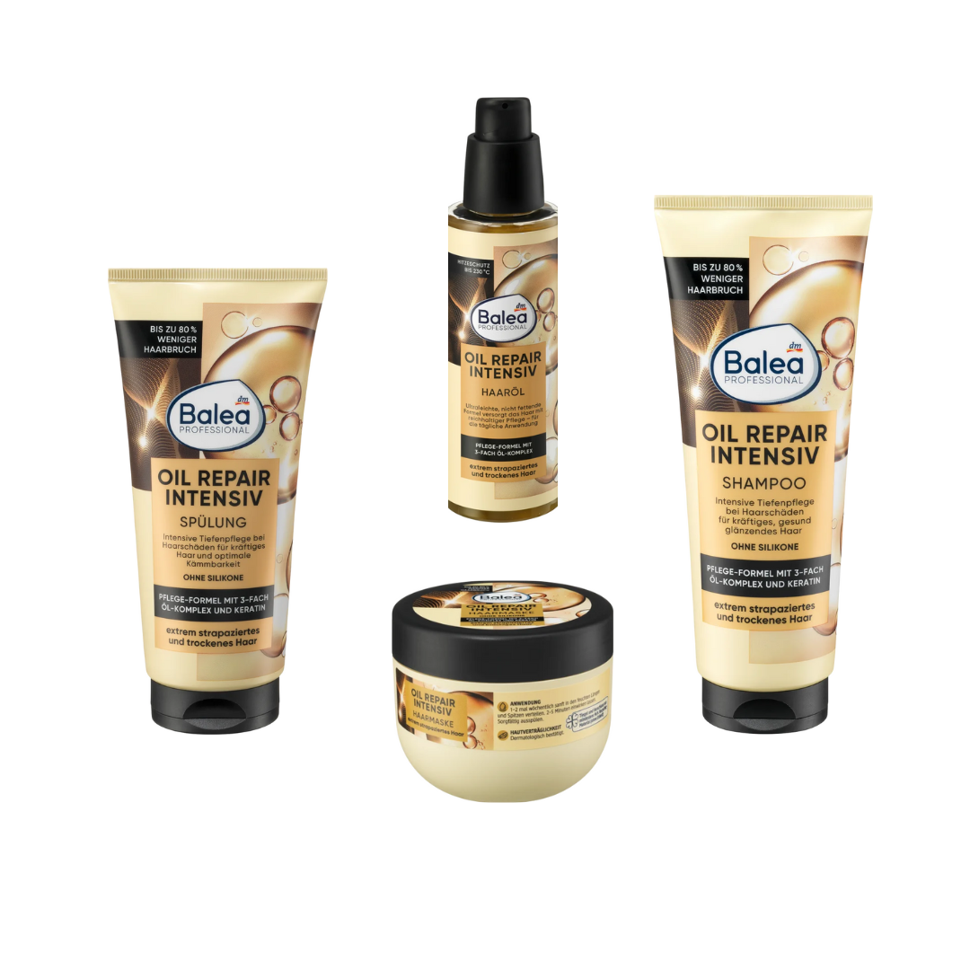 25.png Balea - Pack Cheveux "Oil Repair Intensiv" (4 Soins) – Image 1