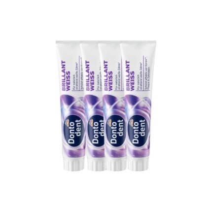 Dontodent - Pack de 4 Dentifrices "Brillant Weiss" (Blancheur Éclatante) (125ml)