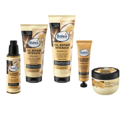Balea - Pack Cheveux "Oil Repair INTENSIF" (5 Soins Complet)