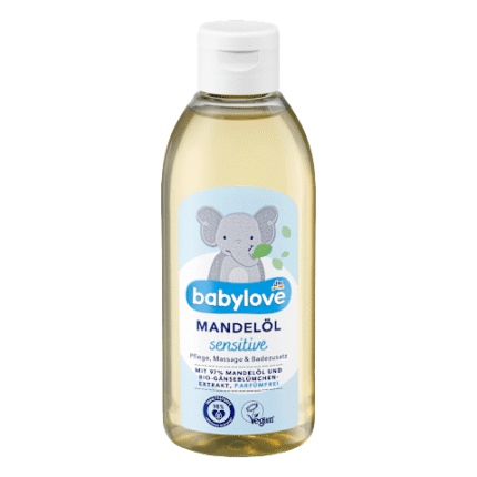 Huile d'amande sensitive babylove, 250 ml